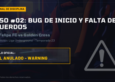 Temporada 23 - Caso #2: Bug de inicio, desconexión y falta de acuerdos previos 5 Temporada 23 - Caso #2: Bug de inicio, desconexión y falta de acuerdos previos