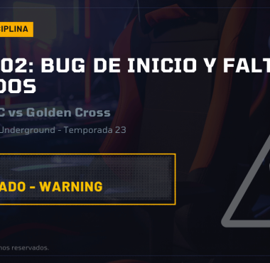 Temporada 23 - Caso #2: Bug de inicio, desconexión y falta de acuerdos previos